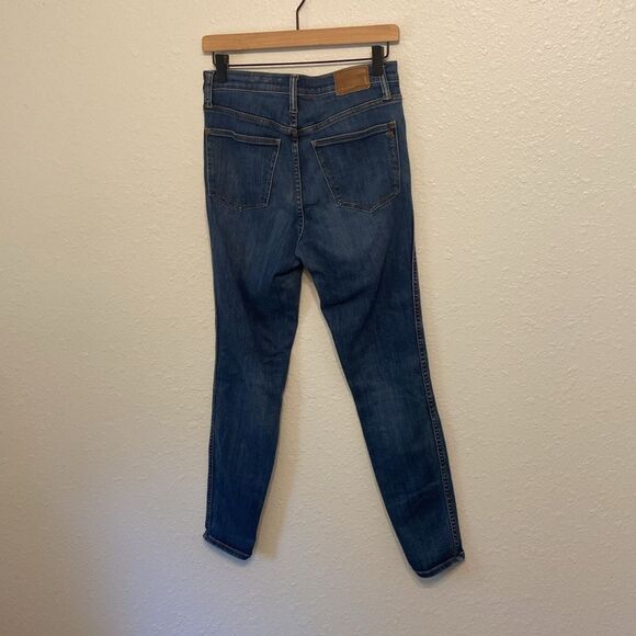 Madewell Dark Wash 10" High Rise Skinny Jeans Size 28 - Picture 4 of 10